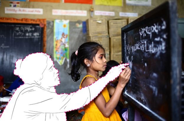 Teacher and student