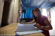 Vang Thi Giang, 22, 4th grade teacher, Vietnam: "I am a member of the Giay ethnic group. I speak Nung and Vietnamese. I haven’t learned Hmong yet so it’s quite a challenge teaching ethnic students. Towards a long-term solution we have tutoring sessions to help students improve their Vietnamese, or we organize outdoor activities and games to encourage interaction."
