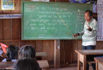 Tampuan teacher Ting Sain, Cambodia, “It is very important for children who can’t speak Khmer, like here in my village, to learn to read and write. It’s easier for children to learn with their mother tongue. If some of them are having difficulties with the Khmer, I can explain to them in Tampuan. It’s also important for the children because it keeps the language and culture.”